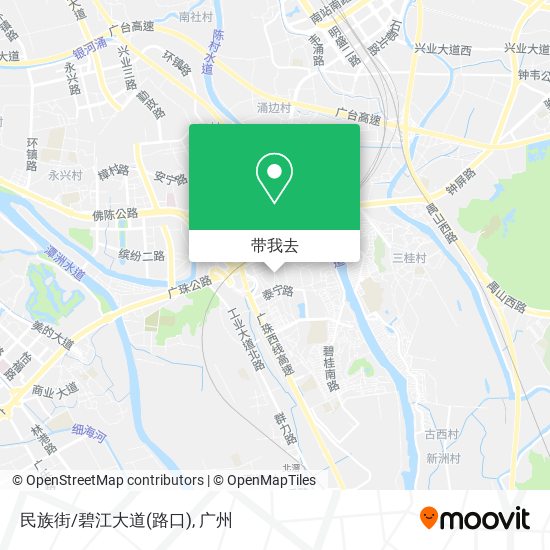 民族街/碧江大道(路口)地图