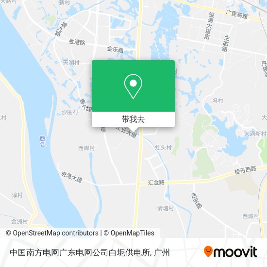 中国南方电网广东电网公司白坭供电所地图