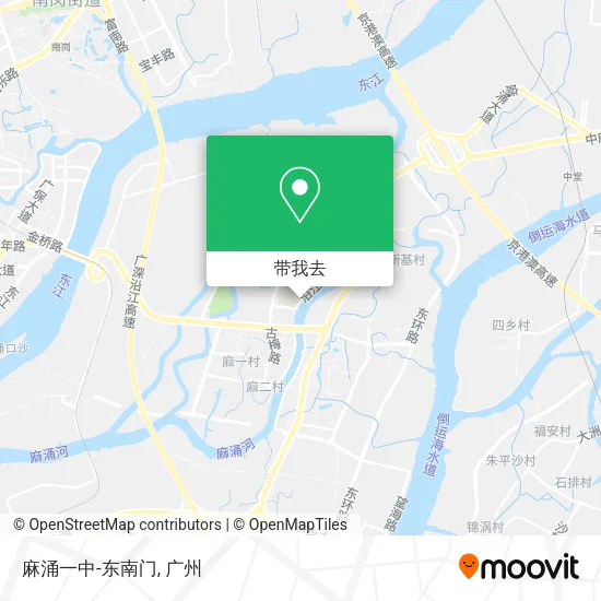 麻涌一中-东南门地图
