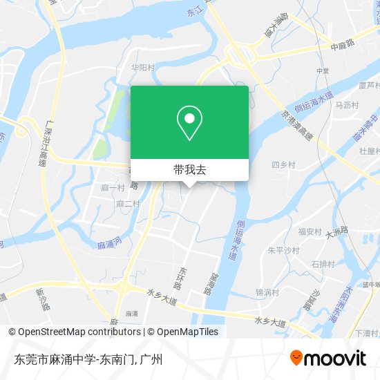 东莞市麻涌中学-东南门地图