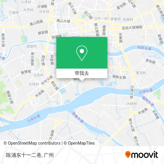 陈涌东十一二巷地图