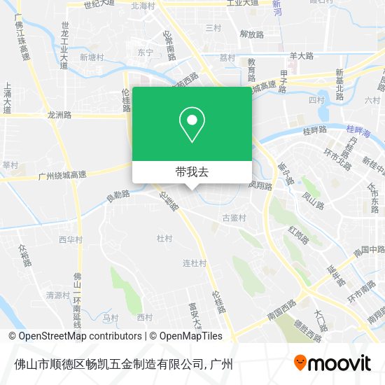 佛山市顺德区畅凯五金制造有限公司地图