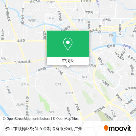 佛山市顺德区畅凯五金制造有限公司地图