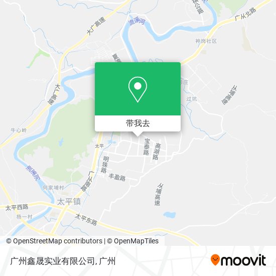 广州鑫晟实业有限公司地图