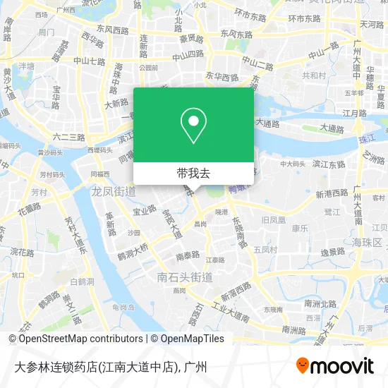 大参林连锁药店(江南大道中店)地图