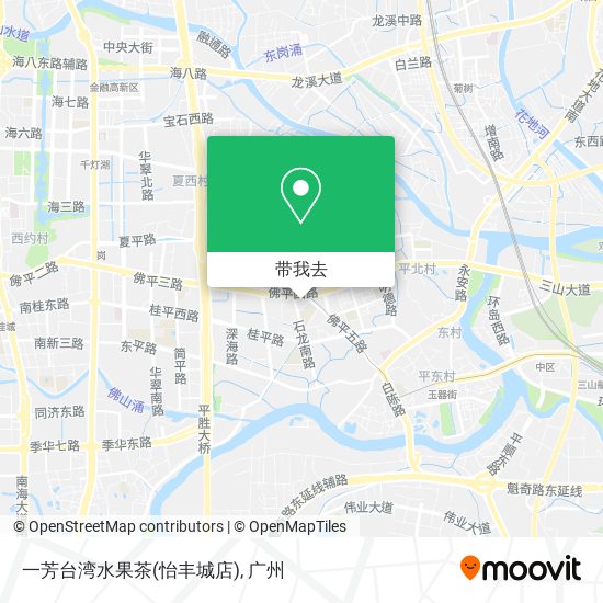 一芳台湾水果茶(怡丰城店)地图