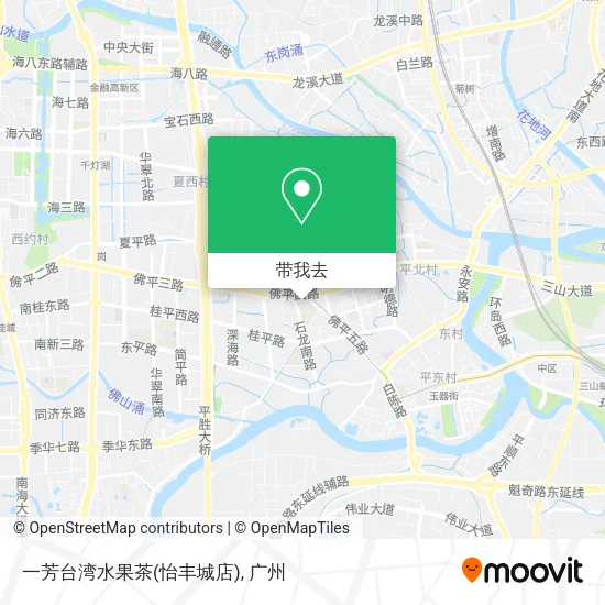 一芳台湾水果茶(怡丰城店)地图