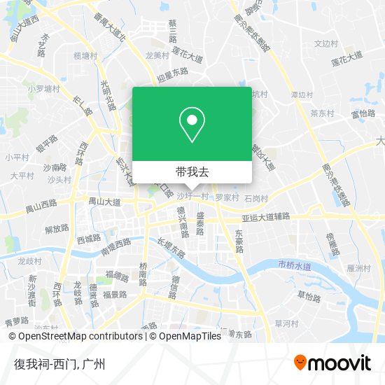 復我祠-西门地图
