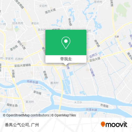 番禺公气公司地图