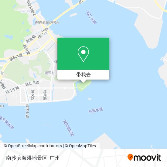 南沙滨海湿地景区地图