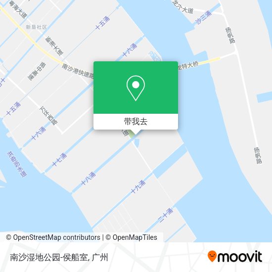 南沙湿地公园-侯船室地图