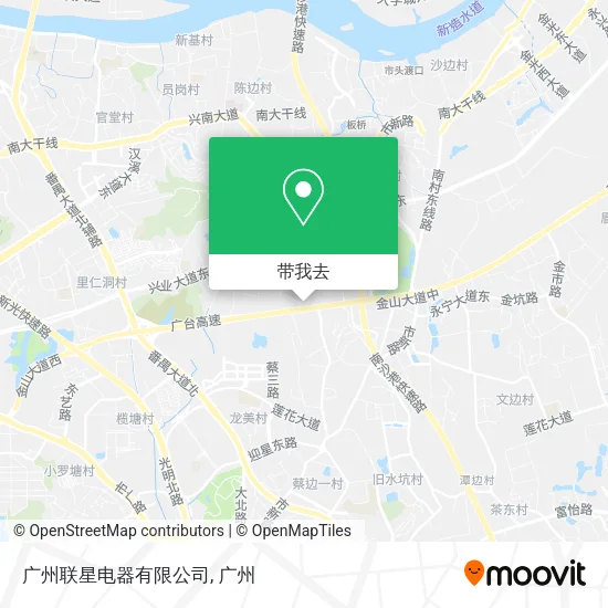 广州联星电器有限公司地图
