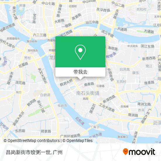 昌岗新街市饺粥一世地图