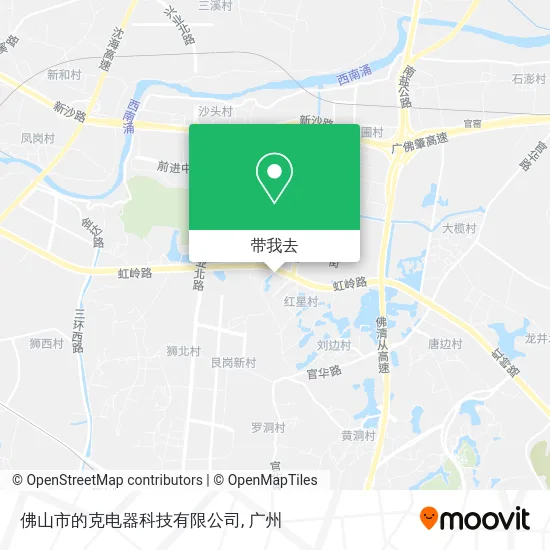 佛山市的克电器科技有限公司地图