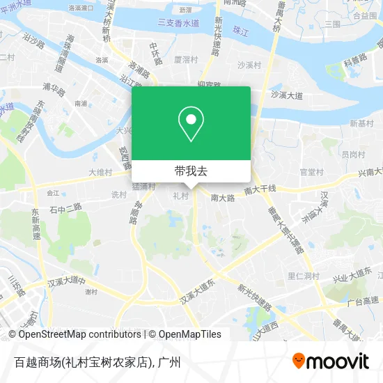 百越商场(礼村宝树农家店)地图