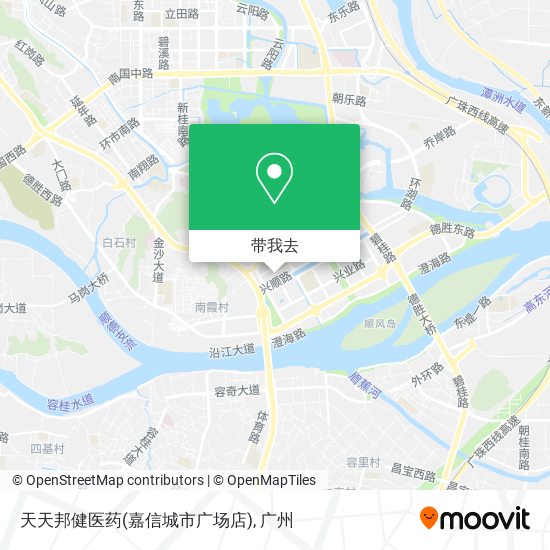 天天邦健医药(嘉信城市广场店)地图