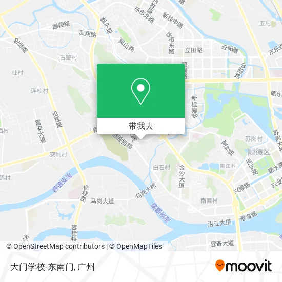 大门学校-东南门地图