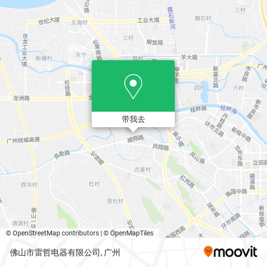 佛山市雷哲电器有限公司地图