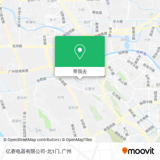 亿赛电器有限公司-北1门地图