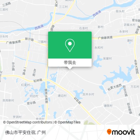 佛山市平安住宿地图