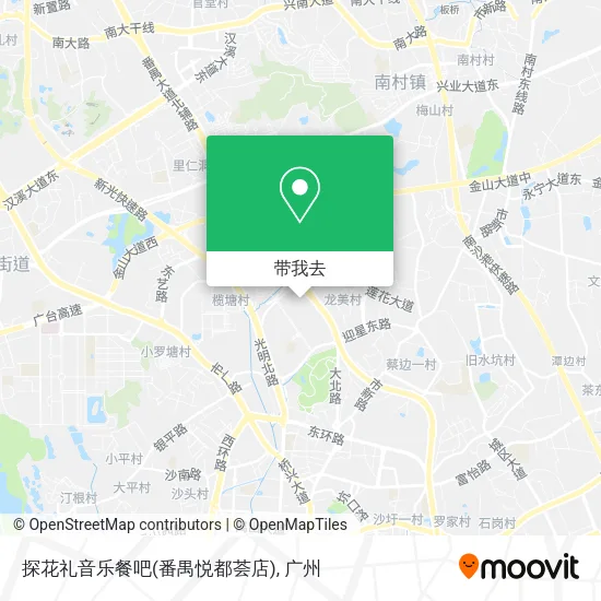 探花礼音乐餐吧(番禺悦都荟店)地图