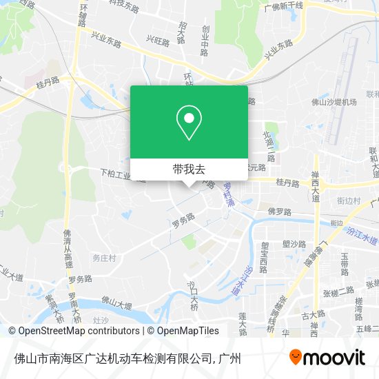 佛山市南海区广达机动车检测有限公司地图