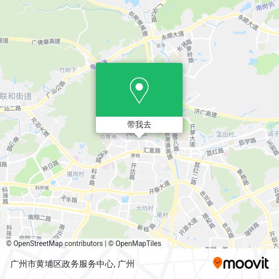 广州市黄埔区政务服务中心地图