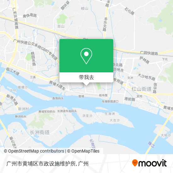 广州市黄埔区市政设施维护所地图