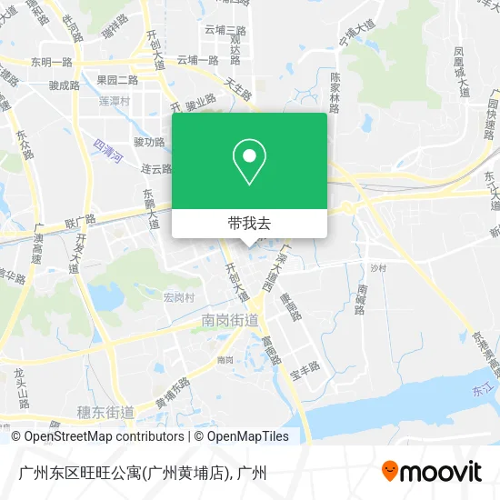 广州东区旺旺公寓(广州黄埔店)地图