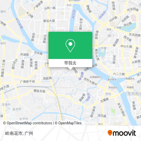 岭南花市地图