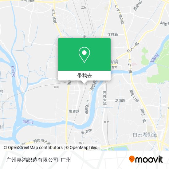 广州嘉鸿织造有限公司地图