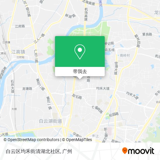 白云区均禾街清湖北社区地图