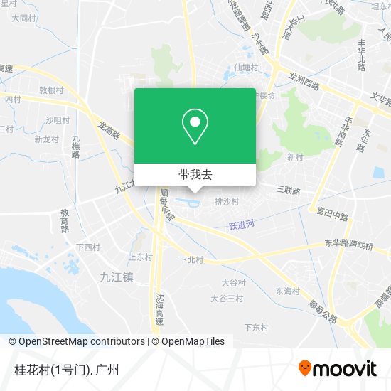 桂花村(1号门)地图