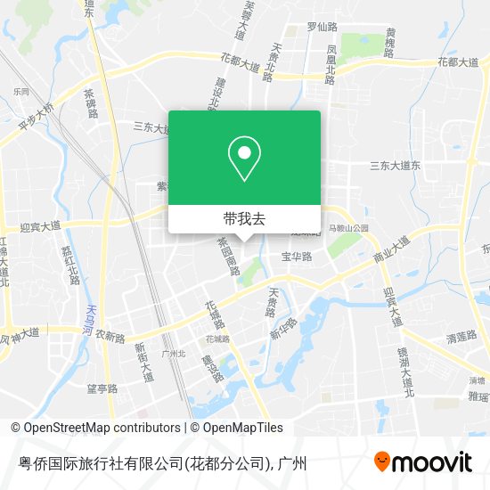 粤侨国际旅行社有限公司(花都分公司)地图