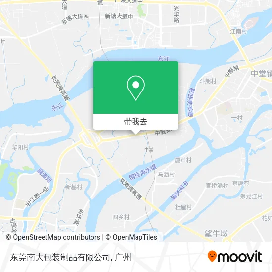 东莞南大包装制品有限公司地图