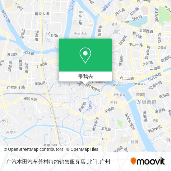 广汽本田汽车芳村特约销售服务店-北门地图