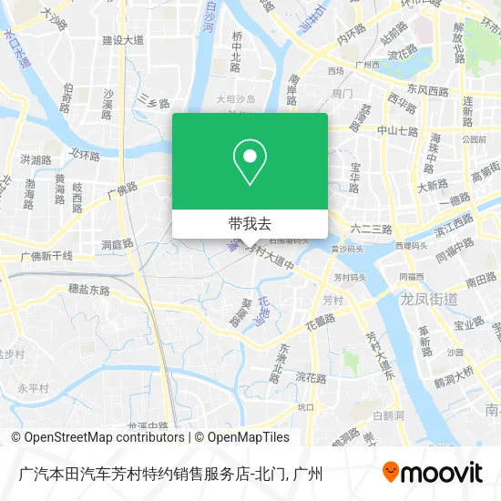 广汽本田汽车芳村特约销售服务店-北门地图