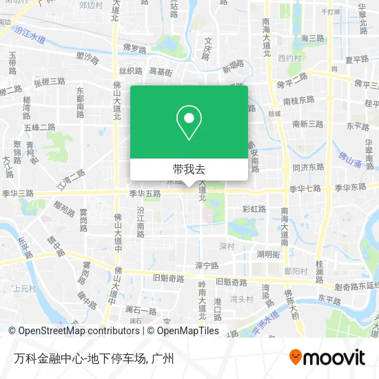 万科金融中心-地下停车场地图