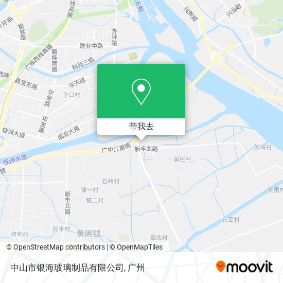 中山市银海玻璃制品有限公司地图