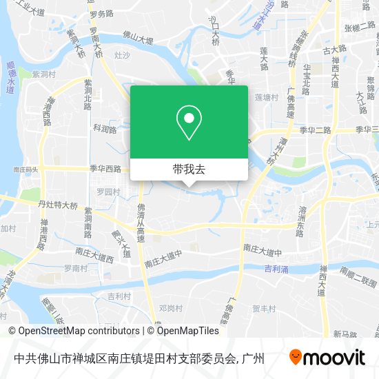中共佛山市禅城区南庄镇堤田村支部委员会地图