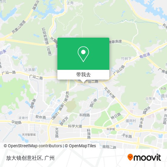 放大镜创意社区地图