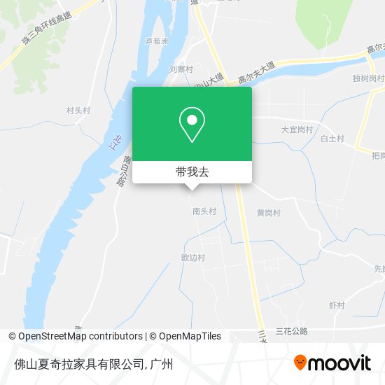 佛山夏奇拉家具有限公司地图