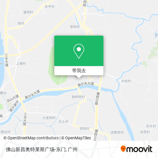 佛山新昌奥特莱斯广场-东门地图