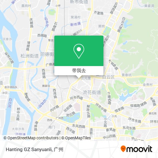 Hanting GZ Sanyuanli地图