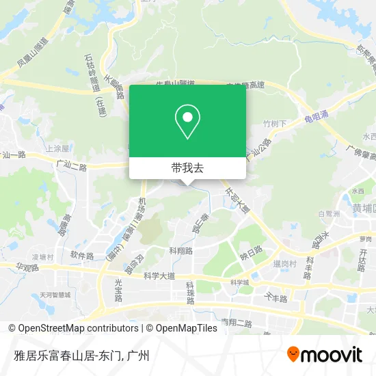 雅居乐富春山居-东门地图