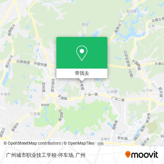 广州城市职业技工学校-停车场地图