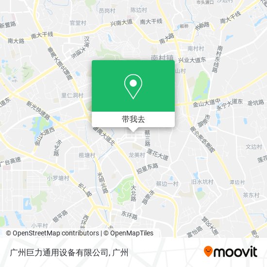 广州巨力通用设备有限公司地图