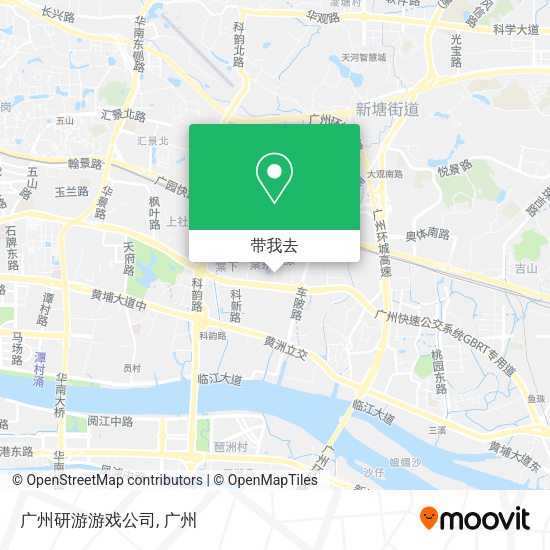 广州研游游戏公司地图