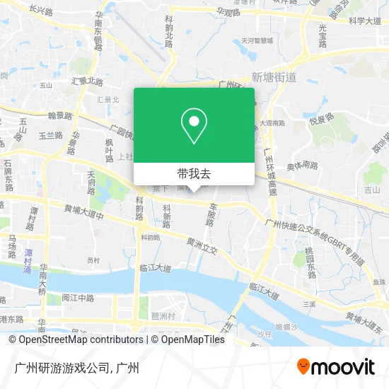 广州研游游戏公司地图