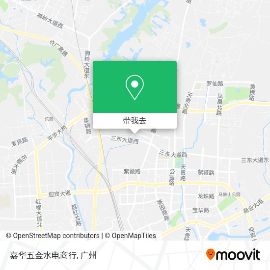 嘉华五金水电商行地图